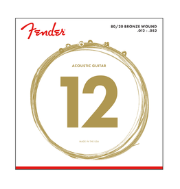 Fender NEW Fender 80/20 Bronze Acoustic Strings - .012-.052