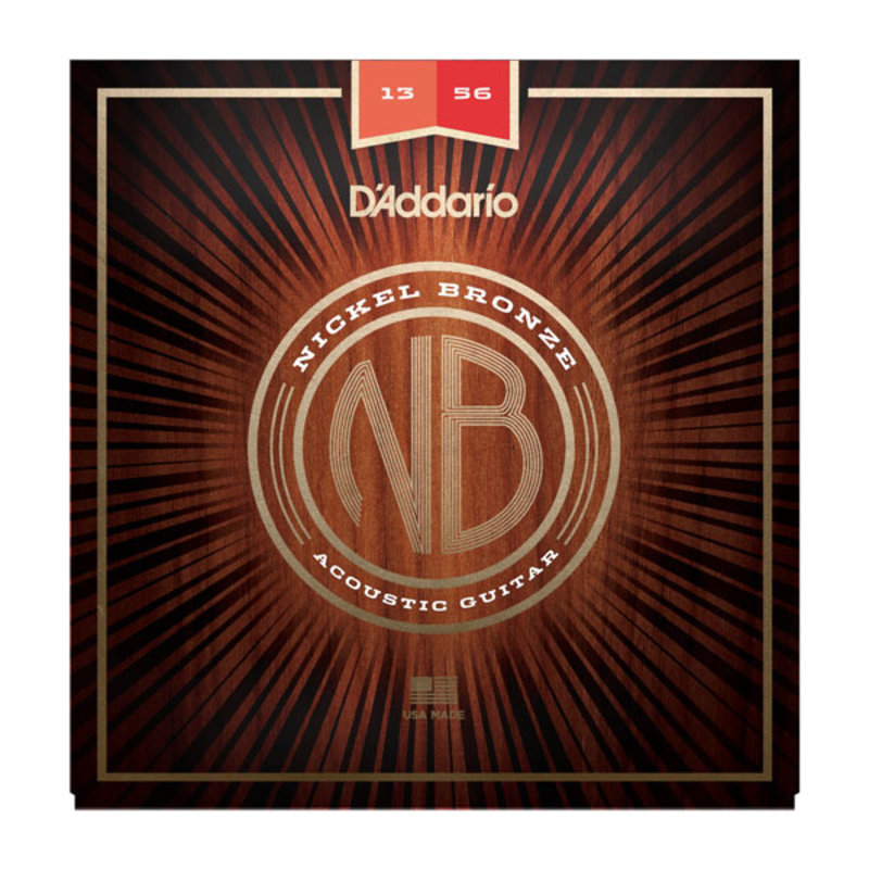 D'Addario NEW D'Addario Nickel Bronze Acoustic Strings - Medium - .013-.056