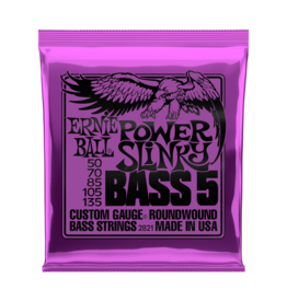 Ernie Ball NEW Ernie Ball Power Slinky 5 String Bass Strings - .050-.135
