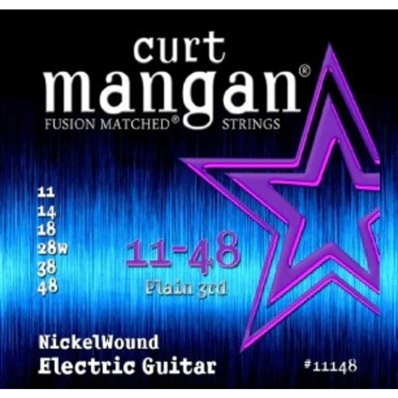 Curt Mangan NEW Curt Mangan Nickel Wound Electric Strings - .011-.048