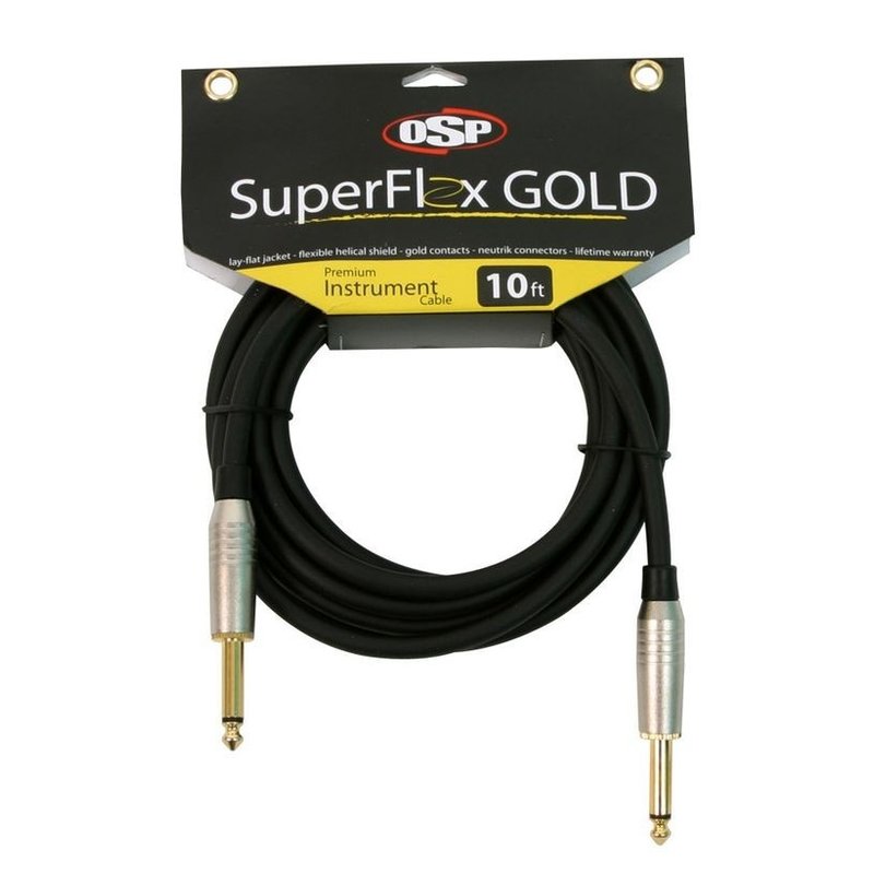 SuperFlex NEW SuperFlex GOLD SFI-10SS Premium Instrument Cable 10'