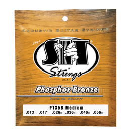 SIT NEW SIT Phosphor Bronze Acoustic Guitar Strings - Medium - .013-.056