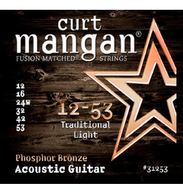 Curt Mangan NEW Curt Mangan Phosphor Bronze Acoustic Strings - Light - .012-.053