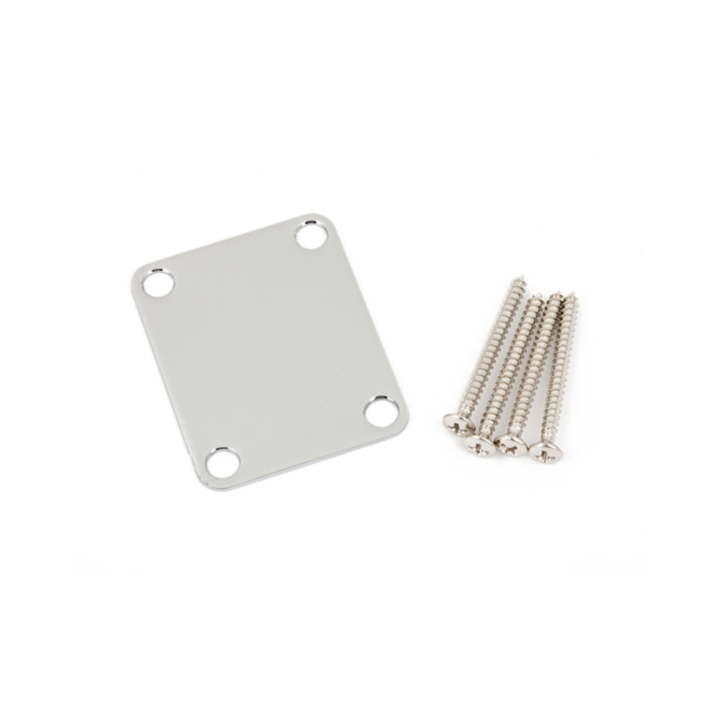 Fender NEW Fender 4-Bolt Vintage-Style Neck Plate - Chrome