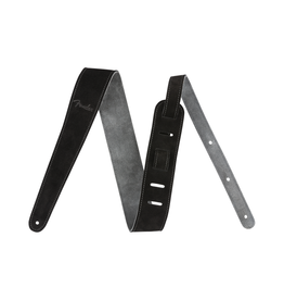 Fender NEW Fender Reversible Suede Strap - Black/Gray