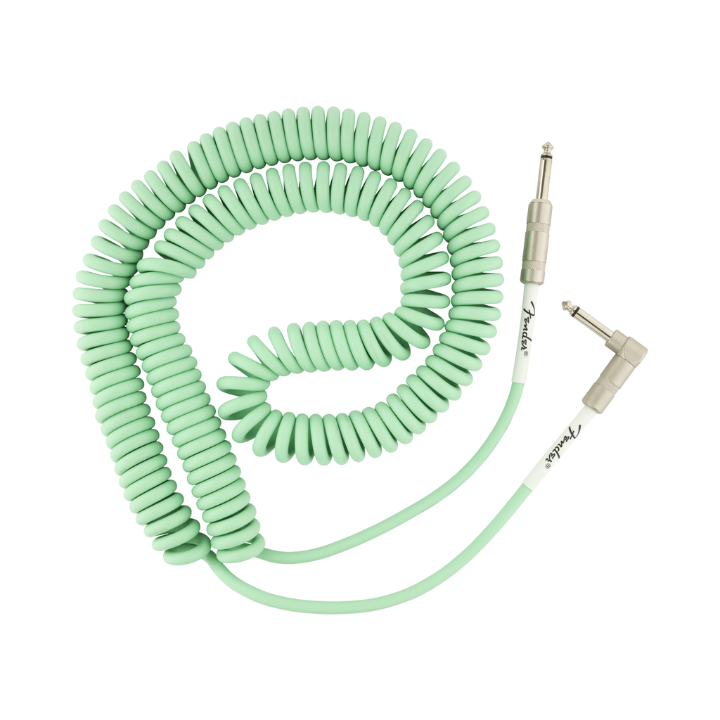 Fender NEW Fender Original Series Coil Cable - Straight-Angle - Surf Green - 30'