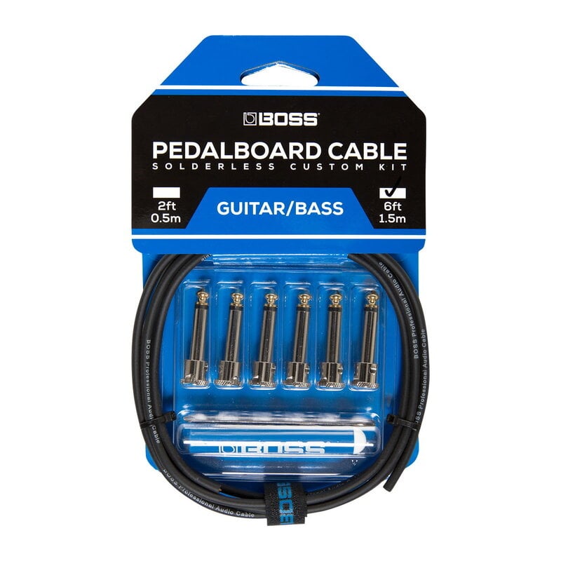 Boss NEW Boss BCK-6 Pedalboard Cable Kit - 6' Cable/6 Connectors