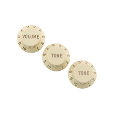 Fender NEW Fender Road Worn Strat Knobs - Aged White