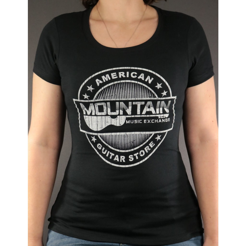 MME MME 'American Guitar Store Distressed Logo' Women's Tee - Black - M