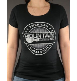 MME MME 'American Guitar Store Distressed Logo' Women's Tee - Black - M