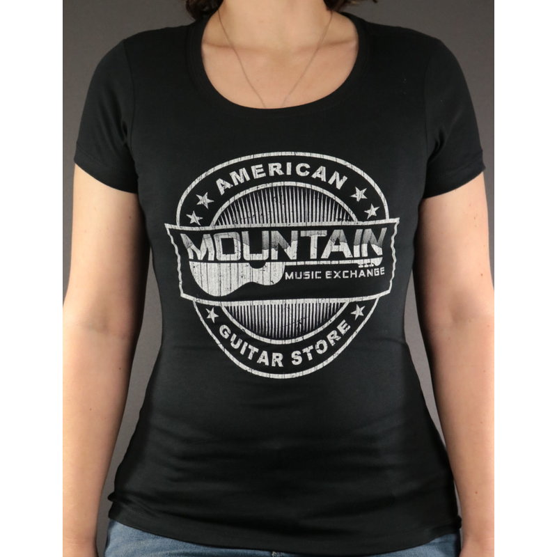 MME MME 'American Guitar Store Distressed Logo' Women's Tee - Black - M