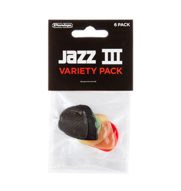 Dunlop NEW Dunlop Picks - Jazz III Variety - 6 Pack