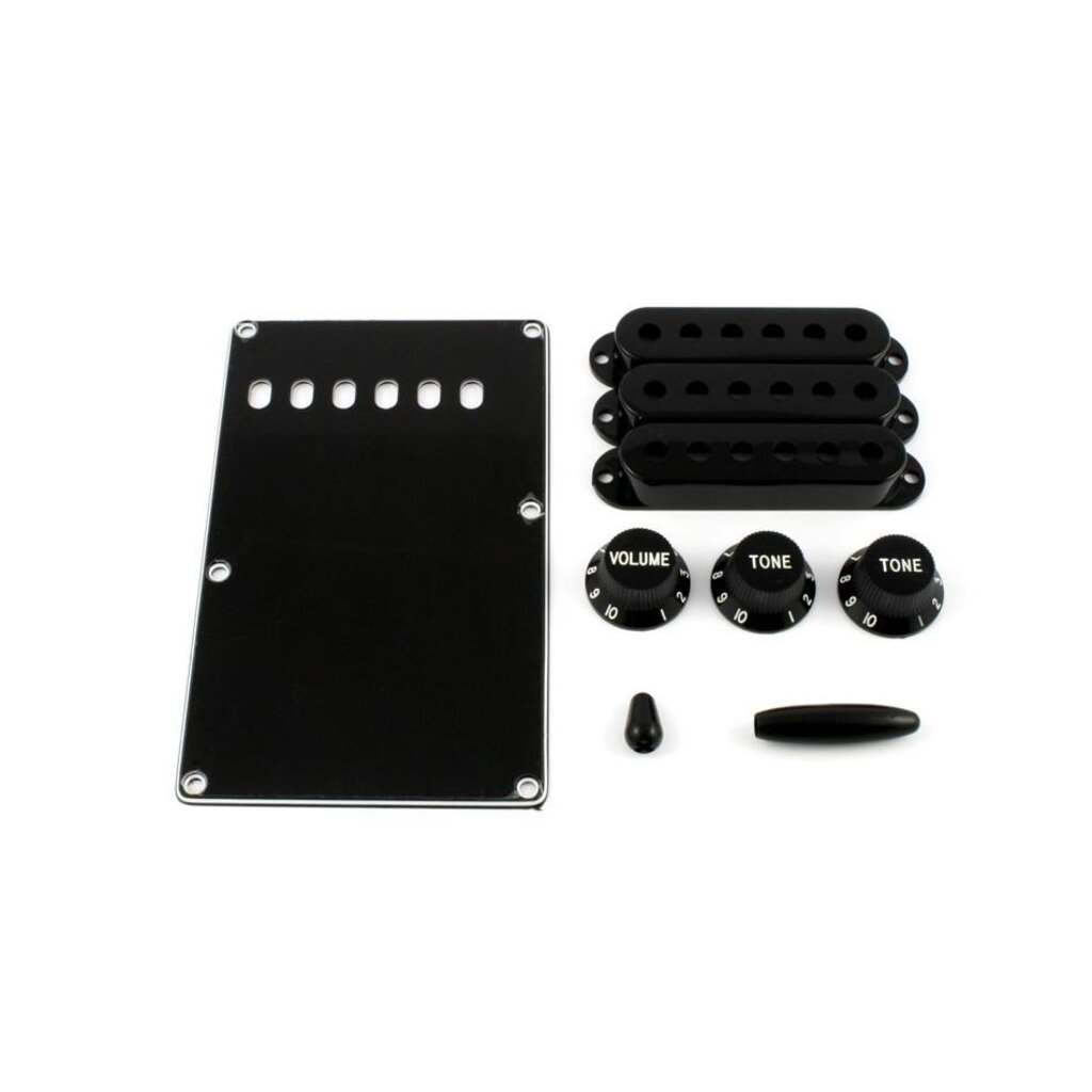 Allparts NEW Allparts Accessory Kit for Stratocaster - Black