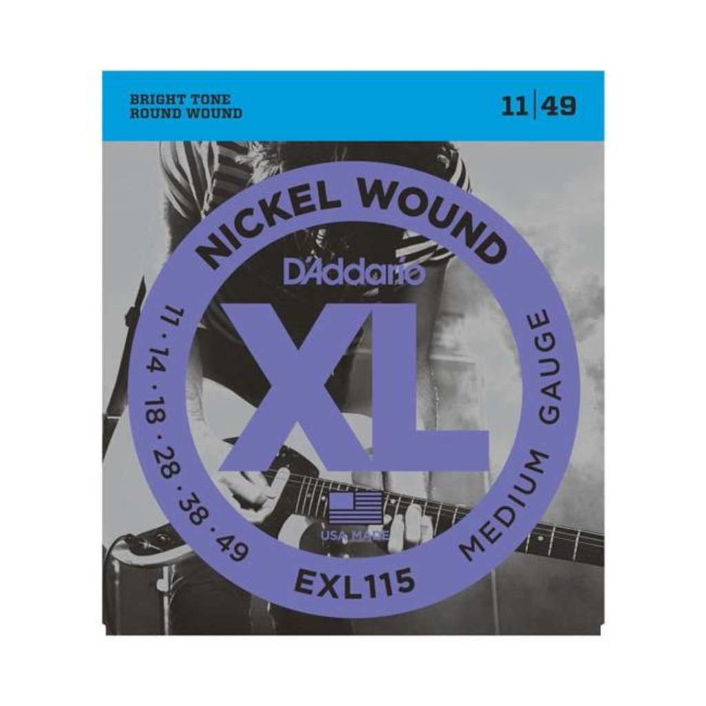 D'Addario NEW D'Addario EXL115 Nickel Wound Electric Strings - Medium  - .011-.049