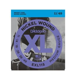 D'Addario NEW D'Addario EXL115 Nickel Wound Electric Strings - Medium  - .011-.049