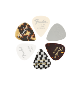 Fender NEW Fender 351 Pick - Material Medley - Thin - 6-Pack