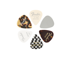 NEW Fender 351 Pick - Material Medley - Thin - 6-Pack - Mountain