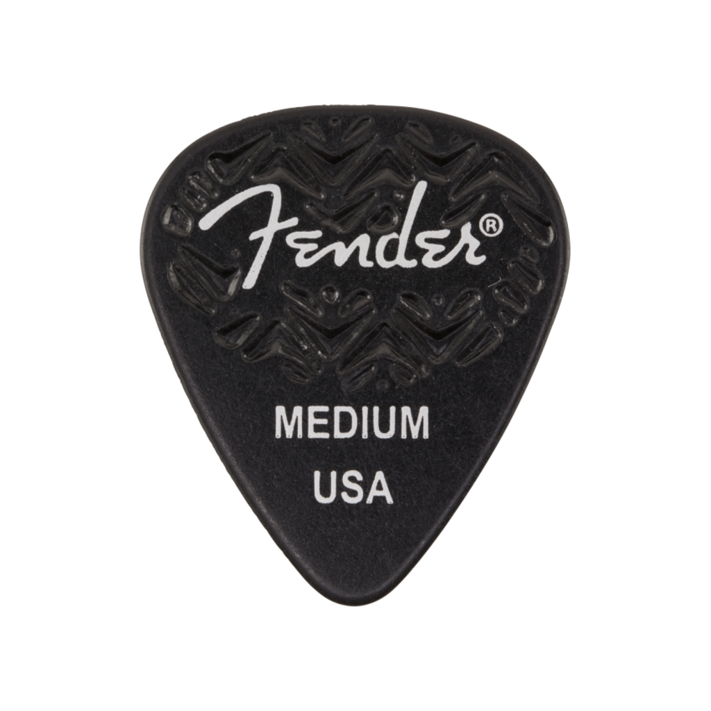 Fender NEW Fender 351 Wavelength Picks - Black - Medium - 6-Pack