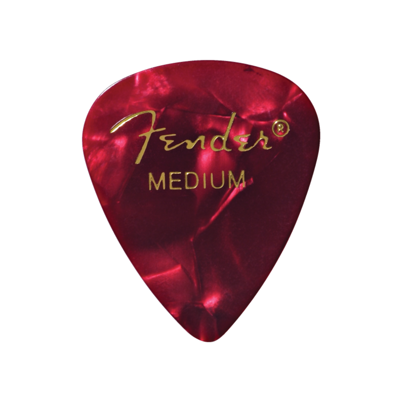 Fender NEW Fender Premium Celluloid 351 Picks - Medium - Red Moto - 12-Pack