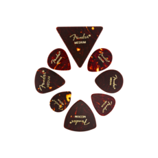 Fender NEW Fender Celluloid Pick - Shape Medley - Medium - 8 Pack