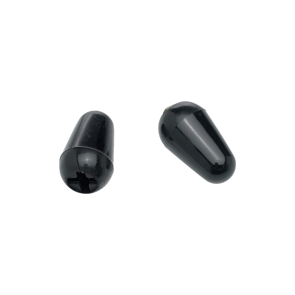 Fender NEW Fender Stratocaster Switch Tips - Black - Pack of 2