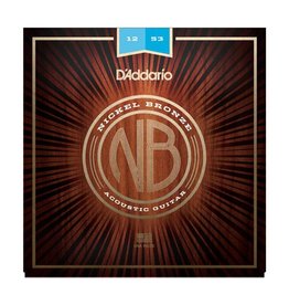 D'Addario NEW D'Addario Nickel Bronze Acoustic Strings - Light - .012-.053