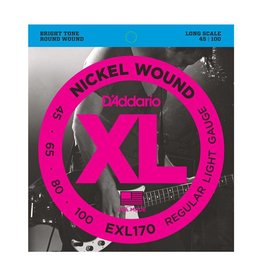 D'Addario NEW D'Addario EXL170 Nickel Wound Bass Strings - Regular Light - .045-.100
