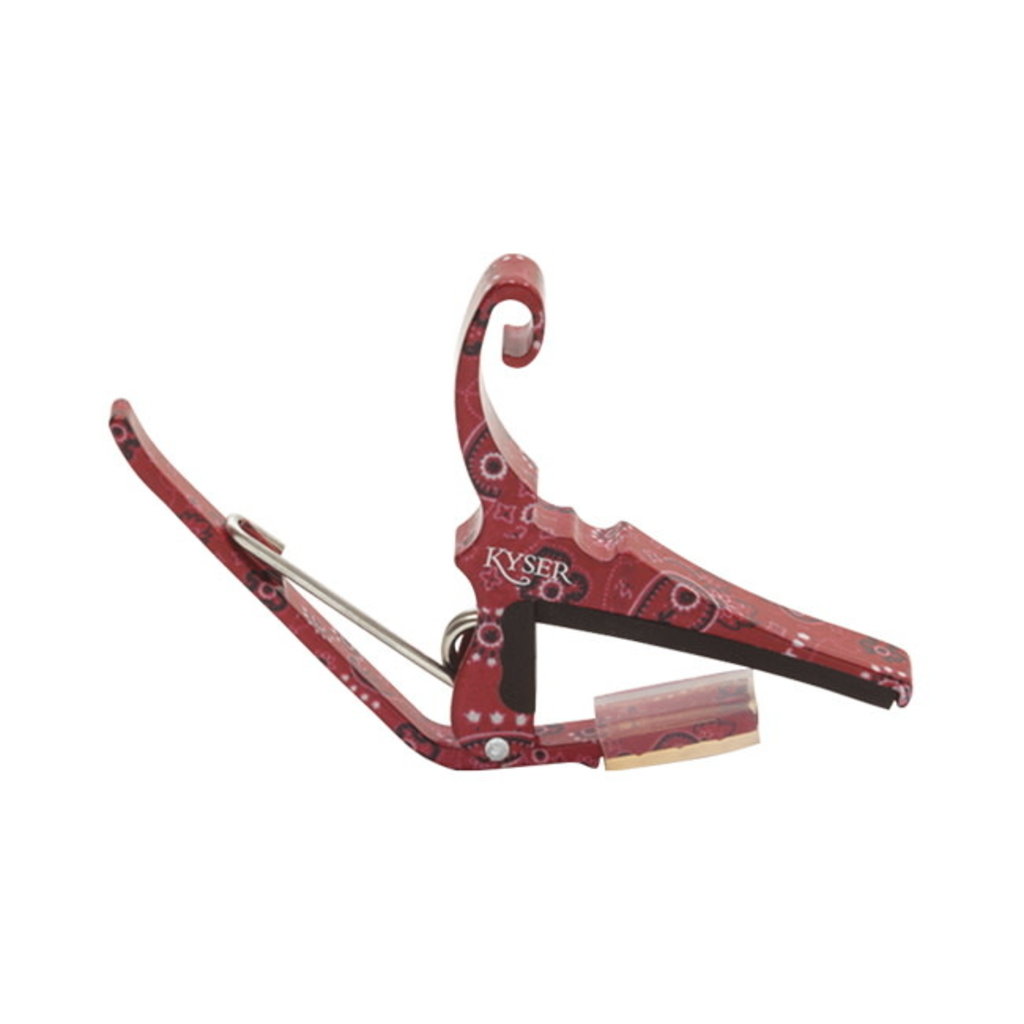 Kyser NEW Kyser KG6 Guitar Capo - Red Bandana