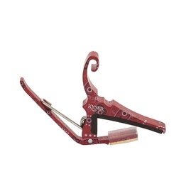 Kyser NEW Kyser KG6 Guitar Capo - Red Bandana