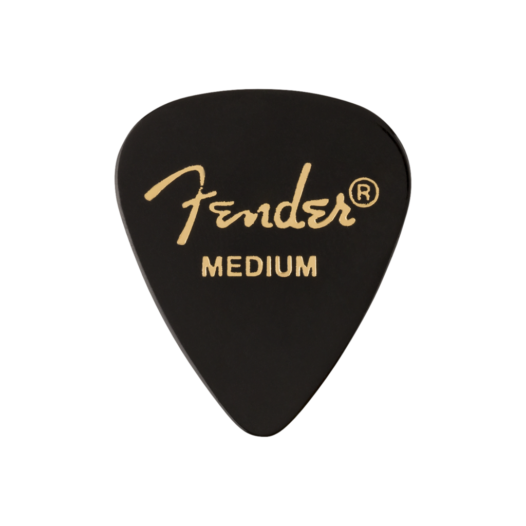 Fender NEW Fender 351 Shape Premium Picks - Medium - Black - 12 Count