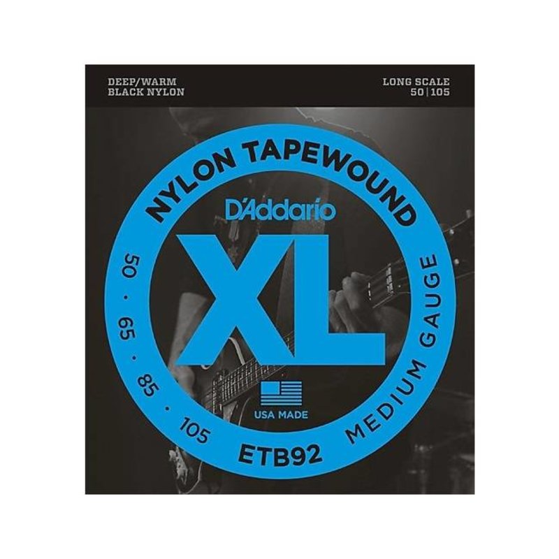 D'Addario NEW D'Addario ETB92 Tapewound Bass Strings - Medium -  .105-.050