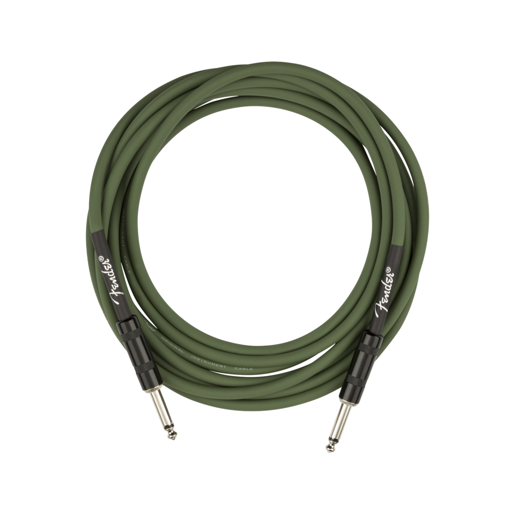 Fender NEW Fender Strummer Pro Instrument Cable - Drab Green - 13'