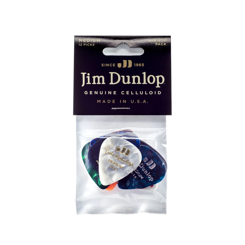Dunlop NEW Dunlop Celluloid Guitar Pick Variety Pack - Medium