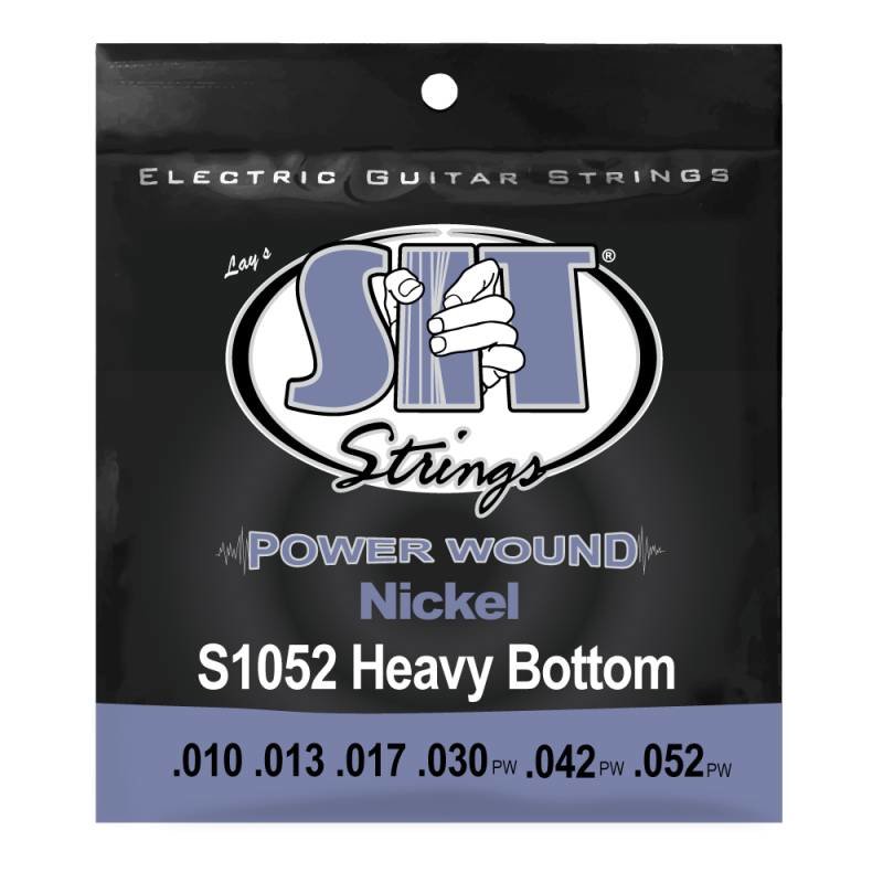 SIT NEW SIT Power Wound Electric Guitar Strings - Heavy Bottom - .010-.052