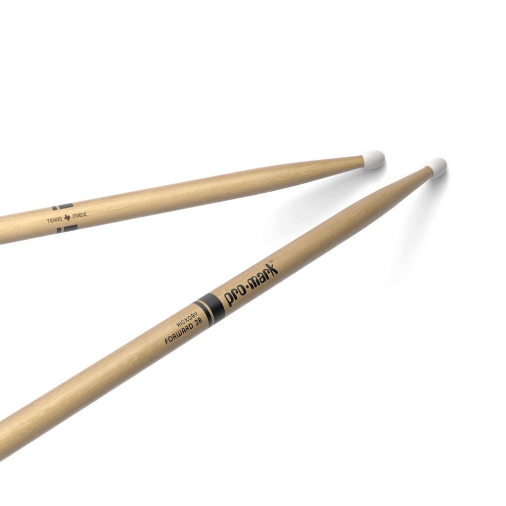 ProMark NEW ProMark Hickory Drumsticks - 2B - Nylon Tip