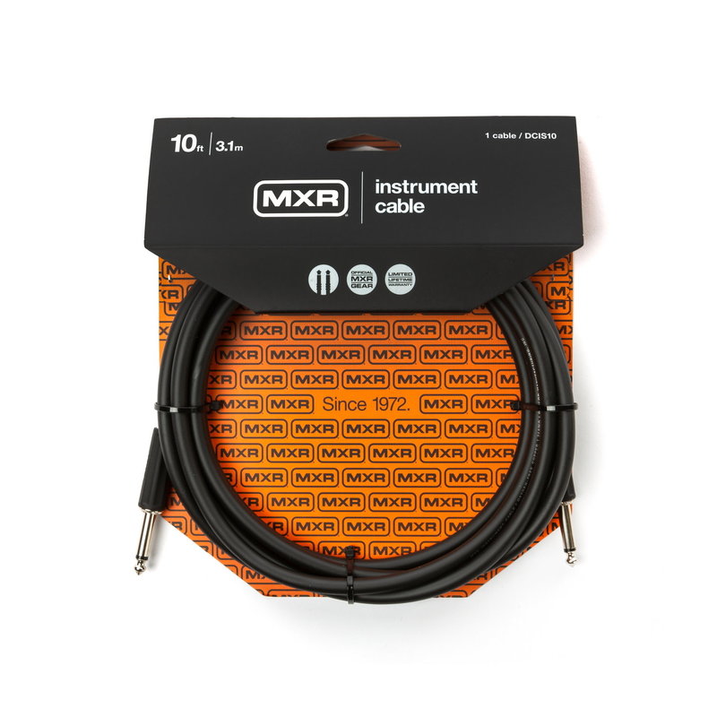 Dunlop NEW Dunlop MXR Instrument Cable - Straight/Straight - 10'
