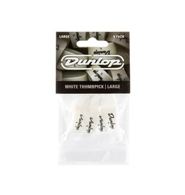 Dunlop NEW Dunlop Thumbpicks - White - 4-Pack