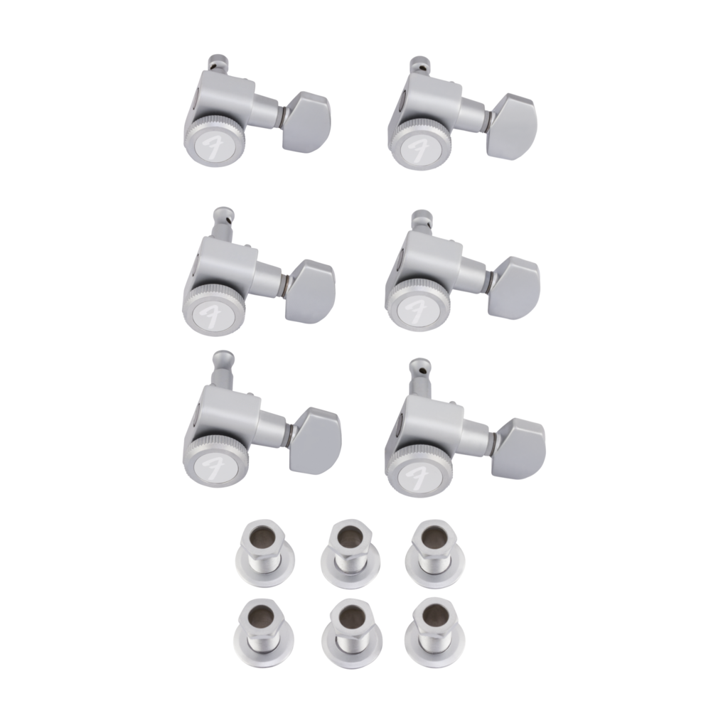 Fender NEW Fender Locking Stratocaster/Telecaster Staggered Tuning Machines - Brushed Chrome
