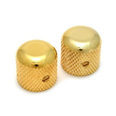 Fender NEW Fender Telecaster/Precision Bass Dome Knobs - Gold - Pack of 2