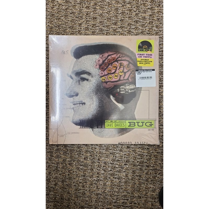 Vinyl NEW Dave Davies – Bug RSD21-2 x Vinyl, LP, Album, Reissue, Pink & Yellow