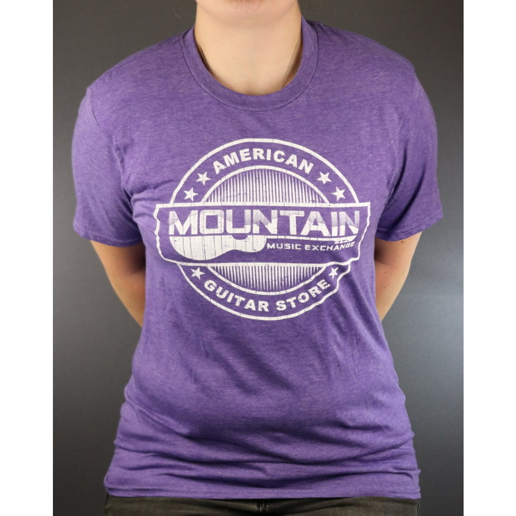 MME NEW MME American Guitar Store Distressed Logo Tee - Heather Purple - M