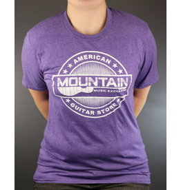 MME NEW MME American Guitar Store Distressed Logo Tee - Heather Purple - L