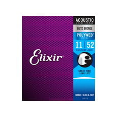 Elixir NEW Elixir Polyweb 80/20 Bronze Acoustic Strings - Custom Light - .011-.052