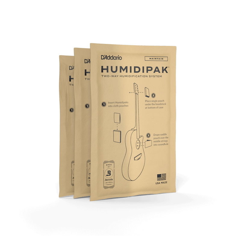 D'Addario NEW D'Addario Humidipak Maintain - Replacement Packs - 3 Pack