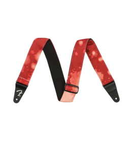 Fender NEW Fender Tie Dye Acid Wash Strap - Red