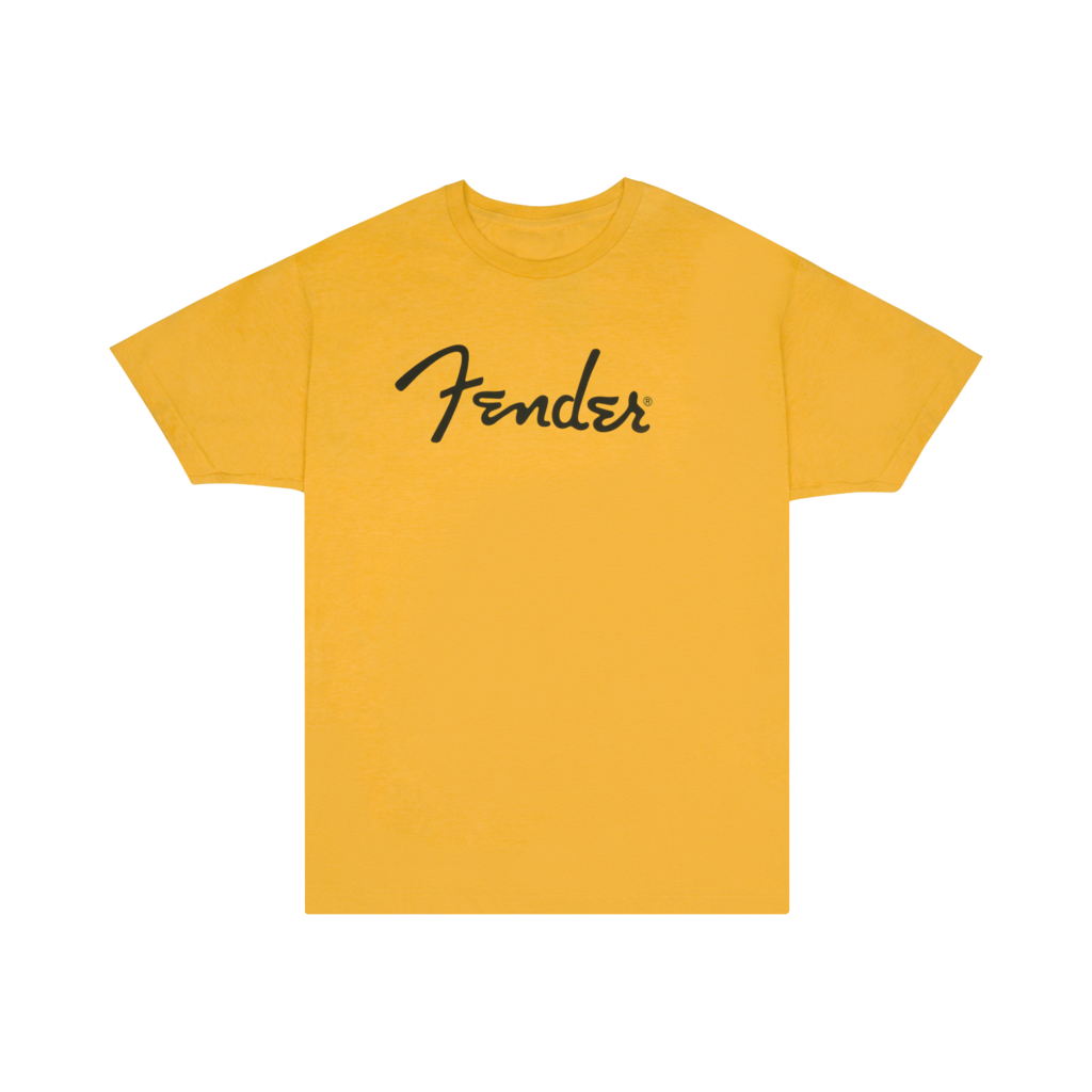 Fender NEW Fender Spaghetti Logo T-Shirt - Butterscotch - XXL