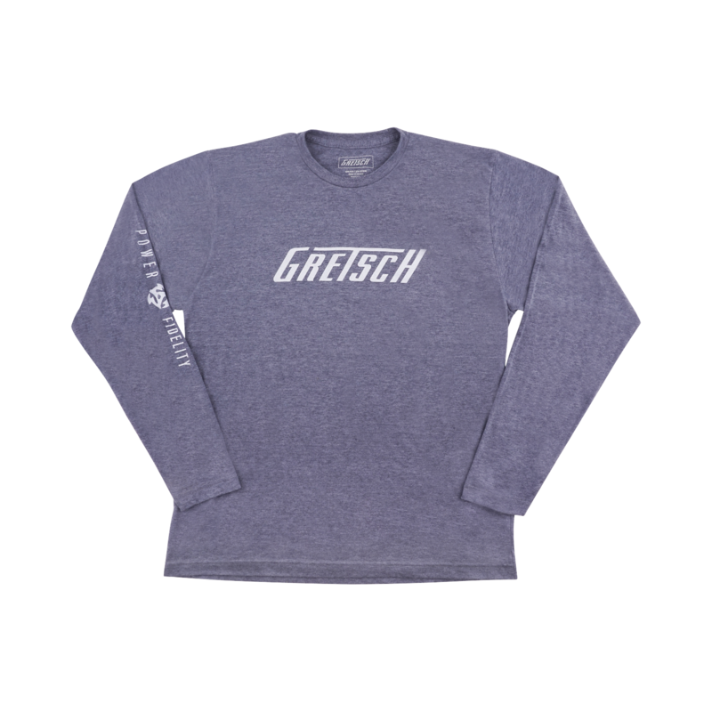Gretsch NEW Gretsch Power and Fidelity Long Sleeve T-Shirt - Grey - Medium