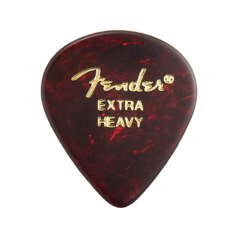 Fender NEW Fender Classic Celluloid Picks - Shell - Extra Heavy - 12 Pack