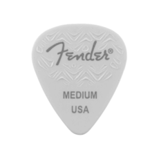 Fender NEW Fender Wavelength Celluloid Picks - White - Medium - 6 Pack