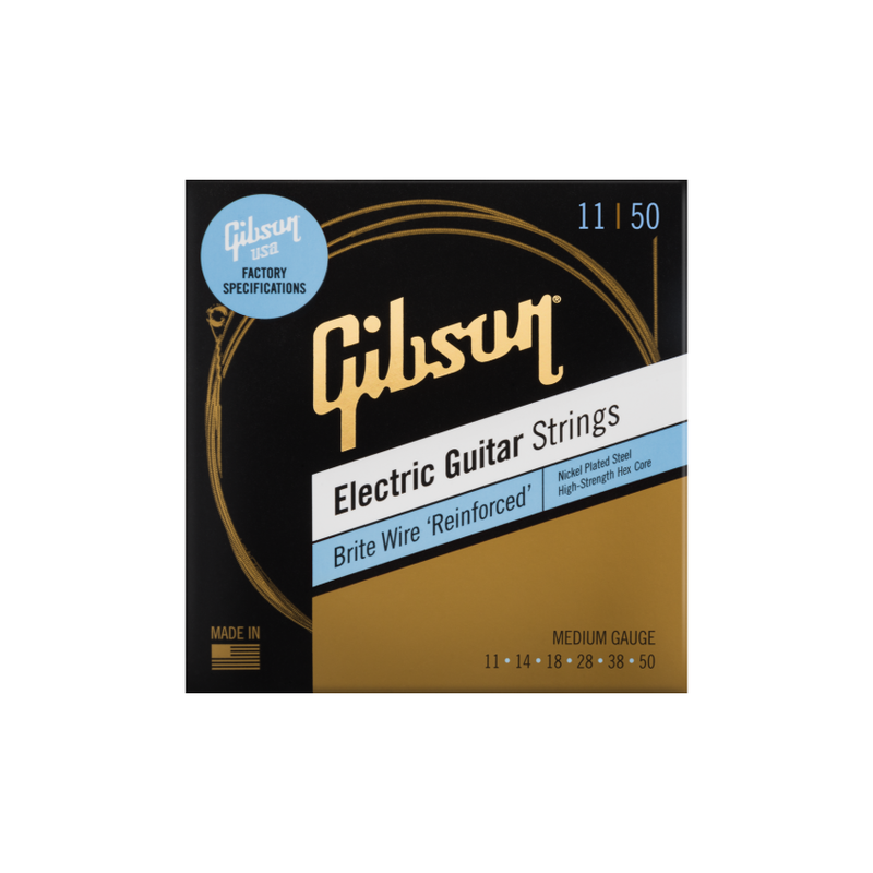 Gibson NEW Gibson Brite Wire Reinforced Electric Guitar Strings - .011-.050